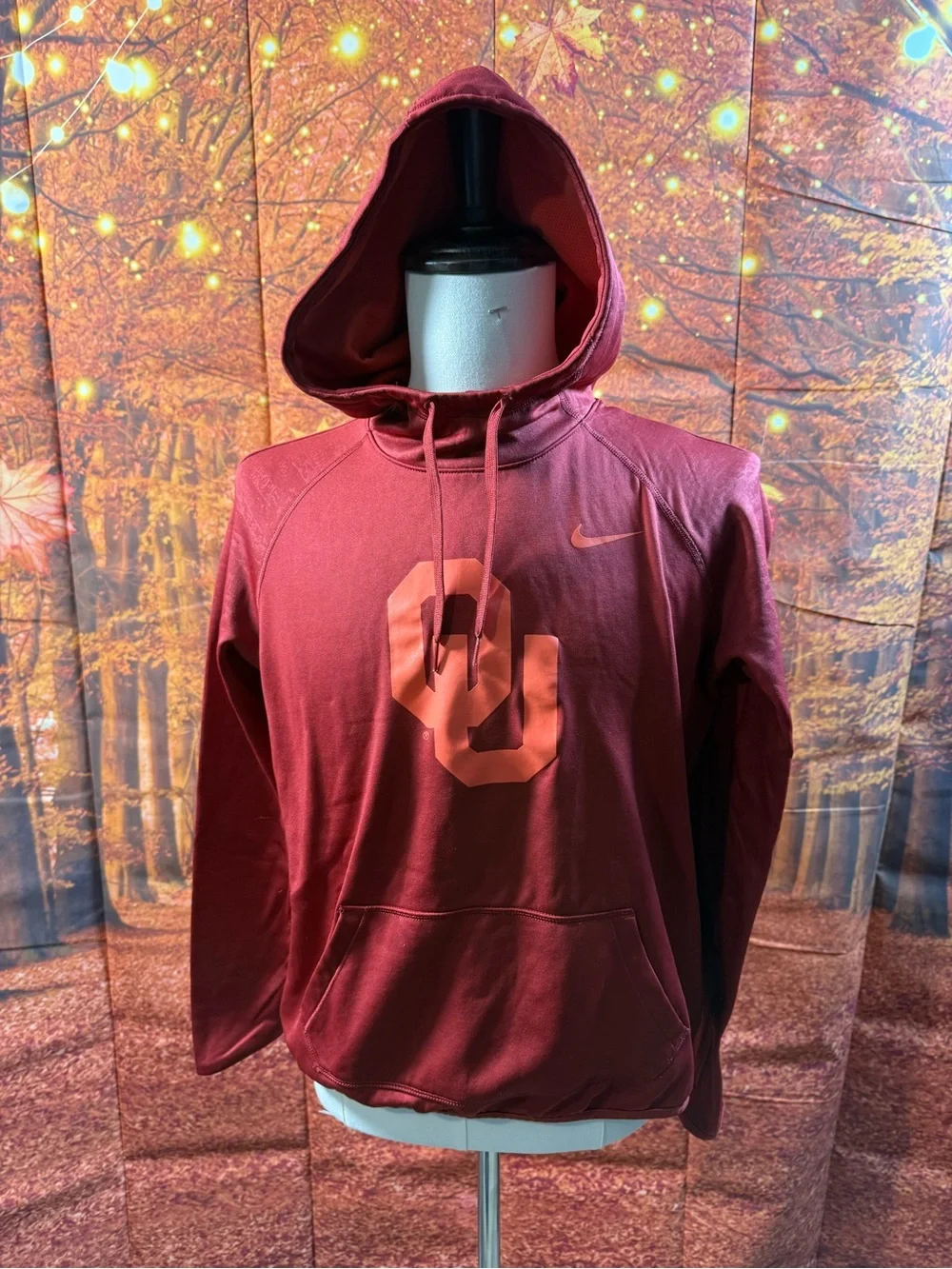 313-Nike Women’s Crimson Oklahoma OU Pullover Hoodie
